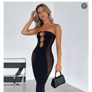 One size midi slip dress